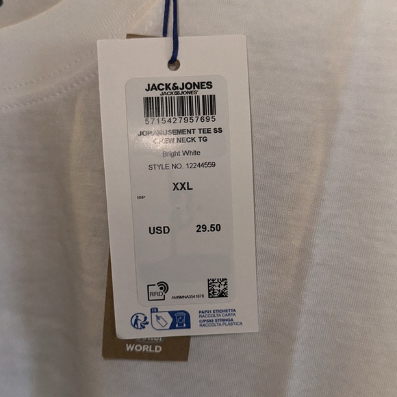 Jack & Jones Tshirt 2XL NWT - Picture 8 of 9